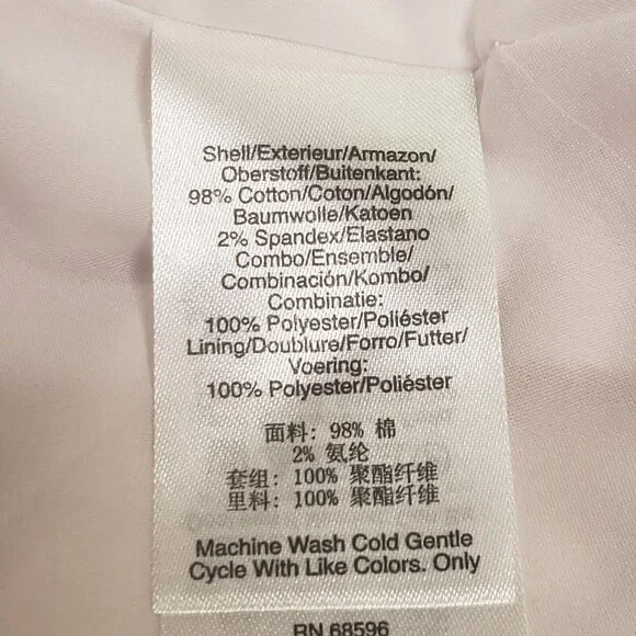 Donna Karan New York Dress Women Size 2 Abstract Handkerchief Hem City Couquette - Picture 3 of 16